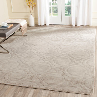 Kyle Hand Loomed Viscose Geometric Rug