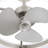 20'' Modern Nickel Drum Ceiling Fan With Light Kit And Remote Control
