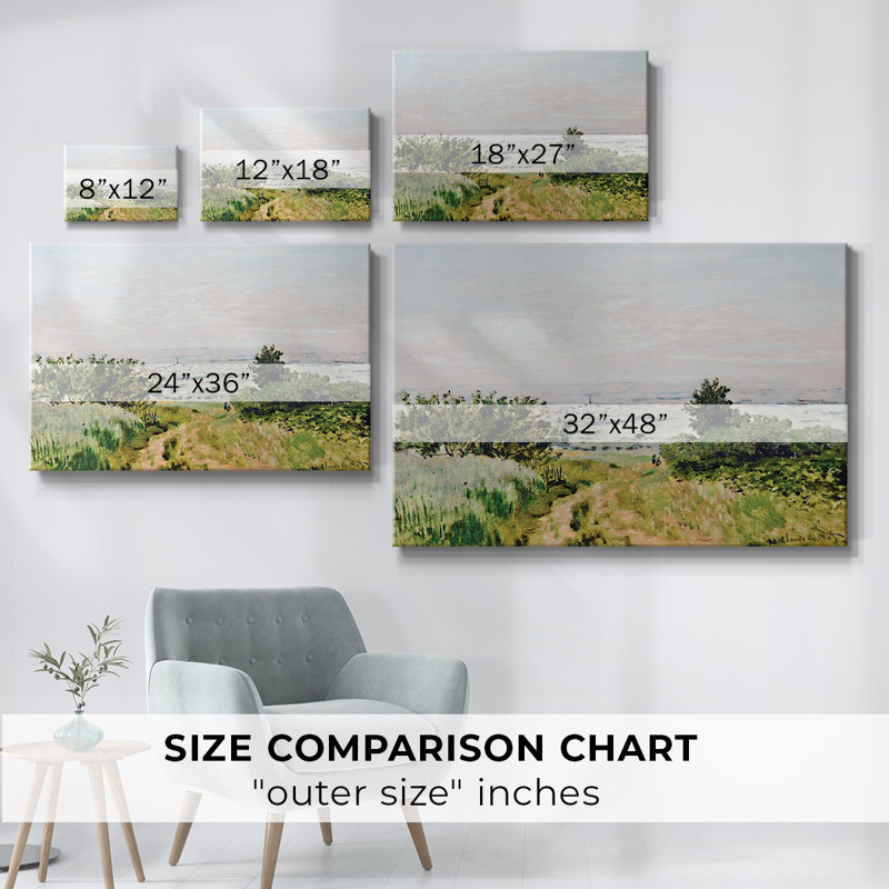 View to the Plain of Argenteuil, 1872-Gallery Wrapped Canvas, 12" H x 18" W