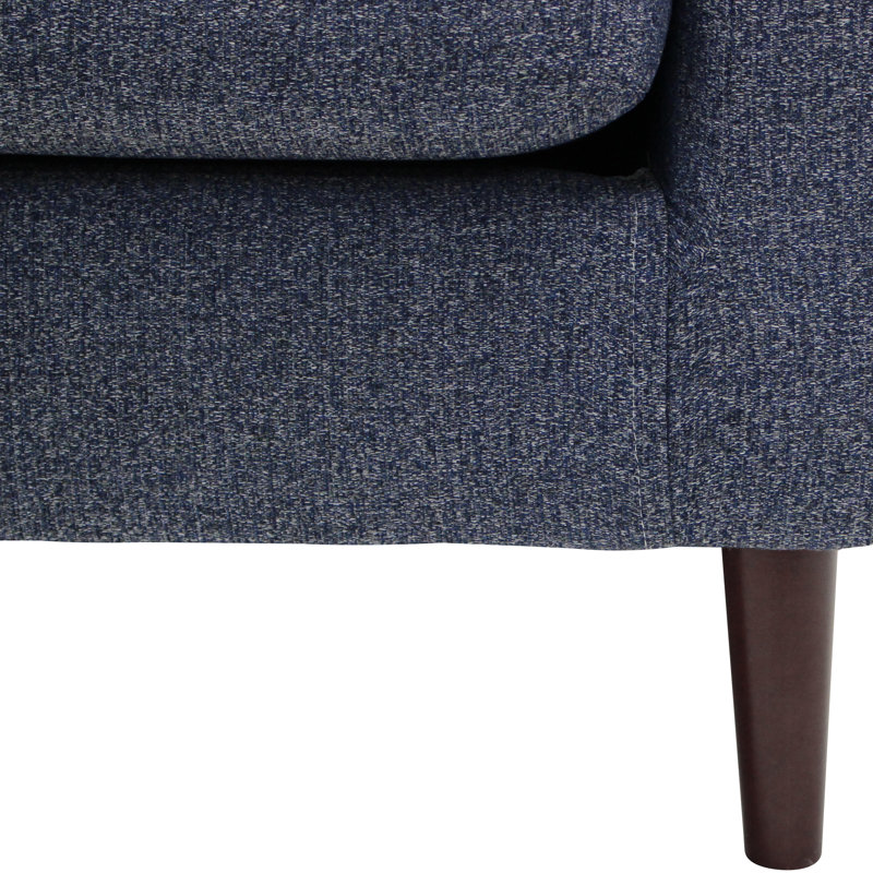Fauteuil en polyester 28,25 po Dannion, Mélange de polyester bleu marine Terrace