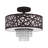 Fabric Semi Flush Mount-22375461