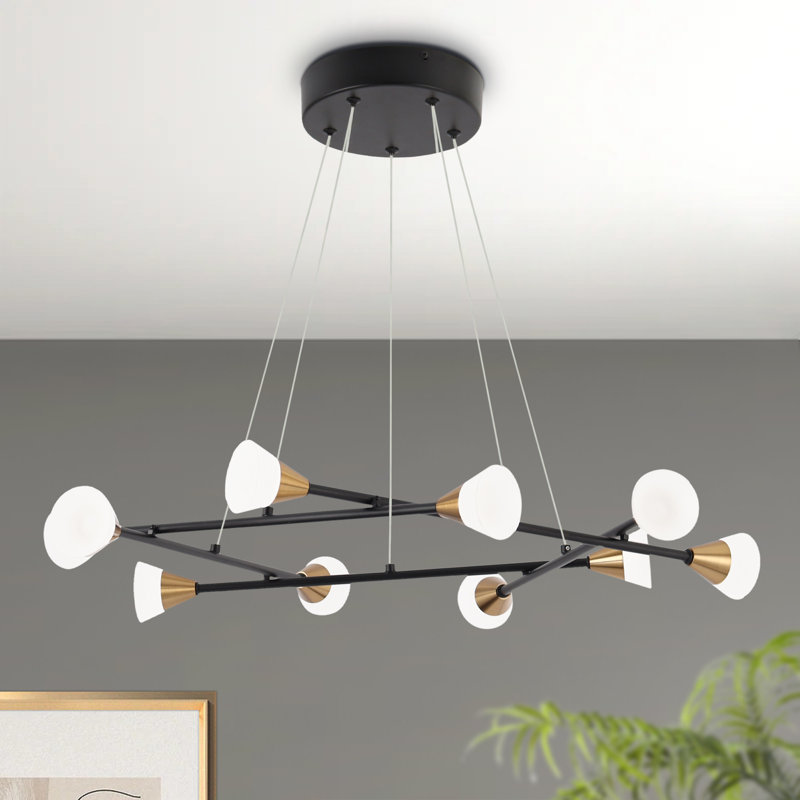 Neydi 10 - Light Sputnik Shaded LED Chandelier
