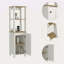 Armoire à linge à 4 tablettes-1021514826