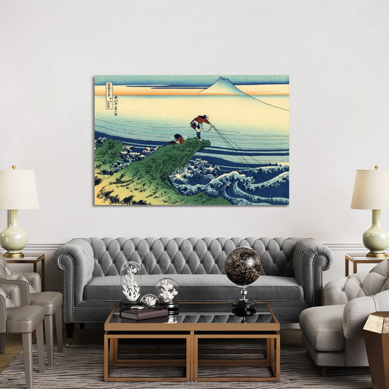 Kajikazawa In Kai Province by Katsushika Hokusai - Wrapped Canvas Painting, 152.5 cm H x 101.5 cm W