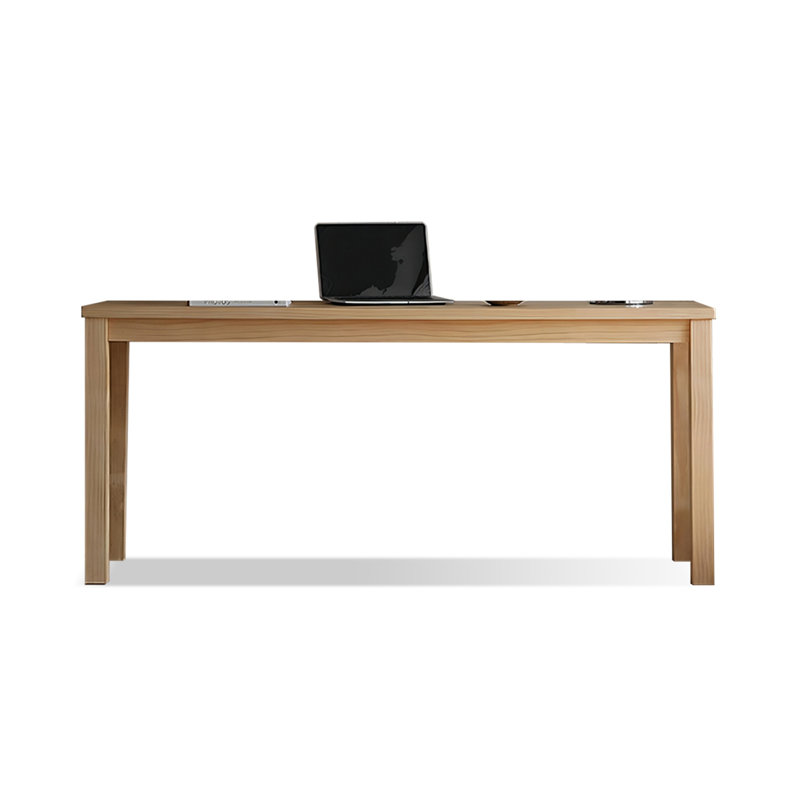 Bureau rectangulaire en bois massif Burlywood, Burlywood, H 29,53 po x l 70,87 po x P 19,69 po
