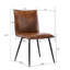 Chaise d'appoint de style campagnard moderne en cuir vieilli de 19 po de large Keava-484833895-446009440