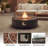 Langport Concrete Propane Fire Pit Table-1272951536