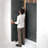 Utile 3636 Composite Direct-to-Stud Two-Piece Corner Shower Wall Kit in Marble Carrara-123534266