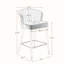 Tabouret de comptoir rembourré 27,2 po Lindsi-939850941