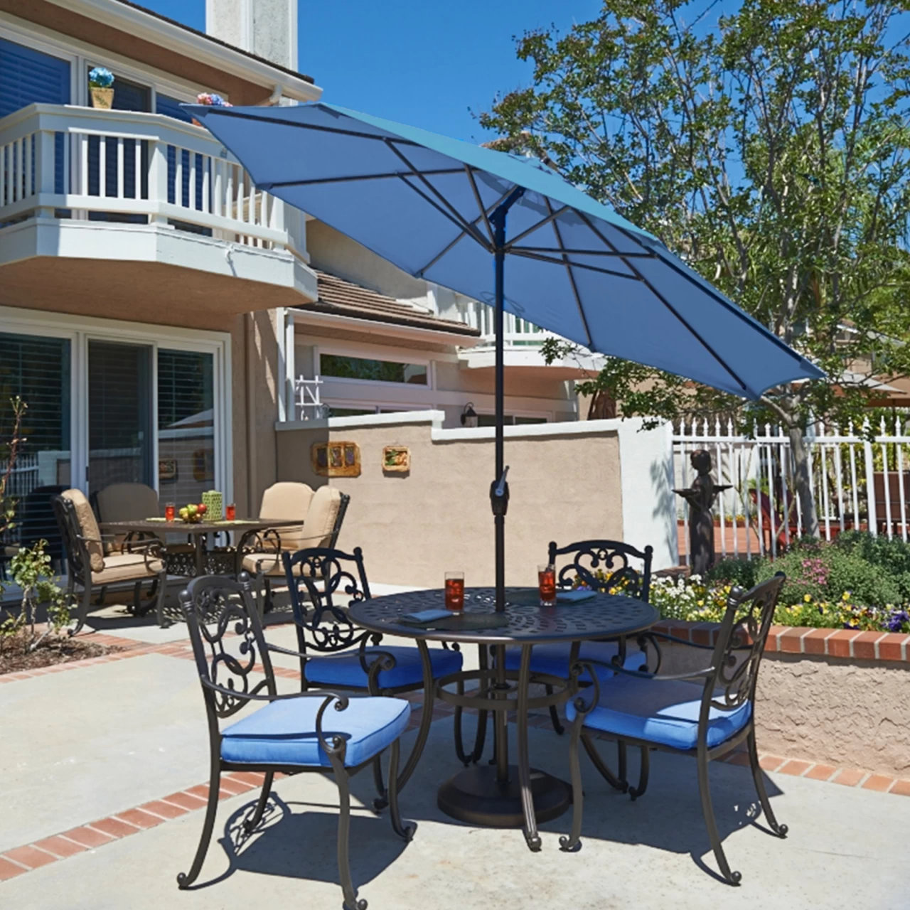 Stevie 9' Umbrella, Frost Blue Performance