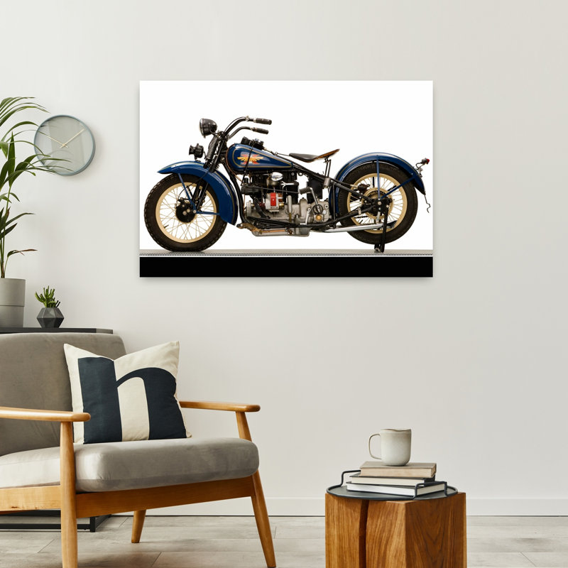 1931, Henderson, 1301Cc Kj Four, paysage abstrait classique, art mural, H 24 po x l 36 po