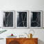 ABSTRACT Series DCX III - Impression encadrée sur mesure de qualité supérieure - 3 pièces-782599360-782599389
