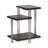 Metal and Mango Wood Three-Tier Accent Table