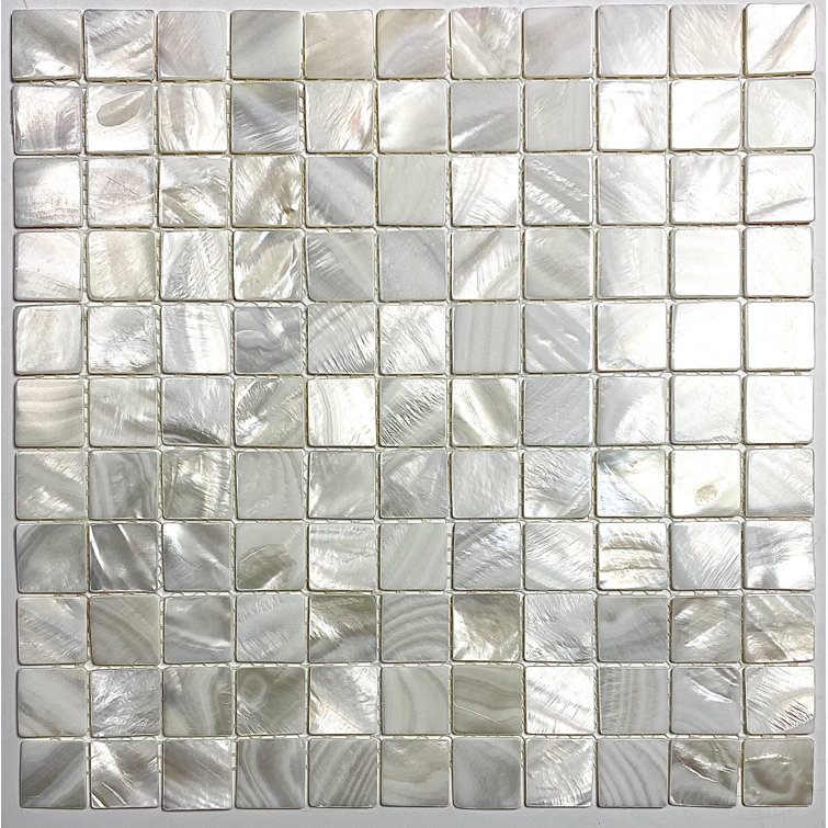 Mother of Pearl 1x1 Seashell Decorative Accent Tile