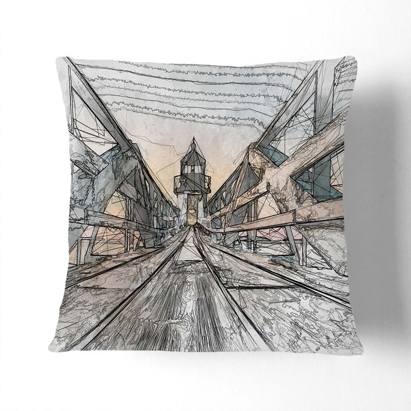 Square Cushion, 55cm H x 55cm W x 20cm D, White