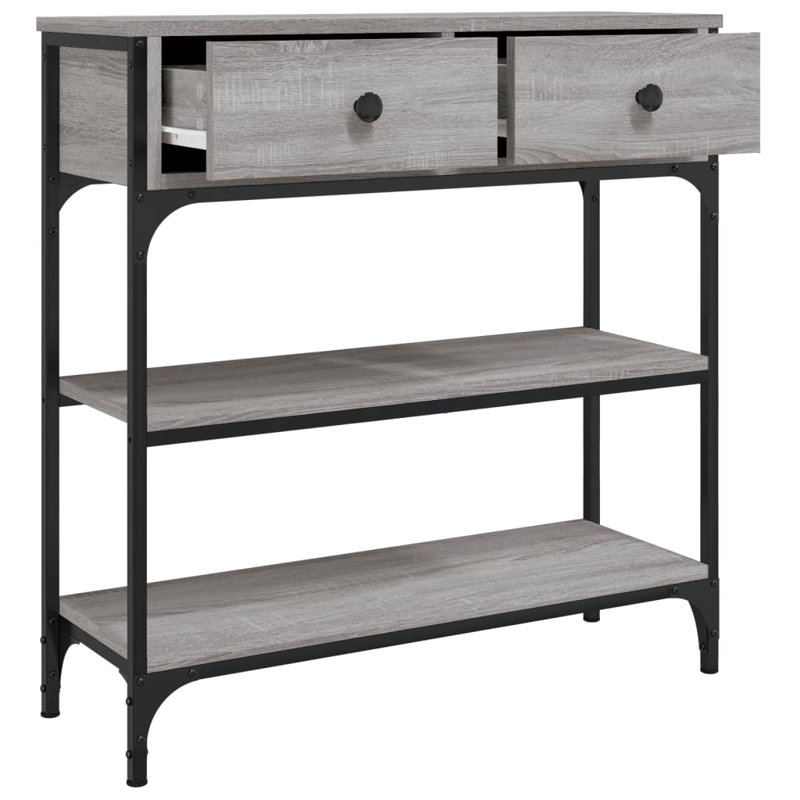 Console Table, 75cm H x 72.5cm W x 25cm D, Grey Sonoma