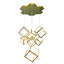 7-Light Gold Dimmable LED Chandelier With LED boxes-1007008338