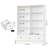 🛁 Bathroom Storage Organizer With Drawers & Open Cubes, 5-Tier Bathroom Bookcase Shelf For Towels & Toiletries, White Modern Bathroom Cabinet