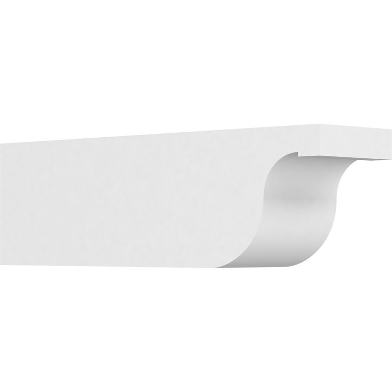 5"W x 6"H x 20"L Standard Del Monte Architectural Grade PVC Rafter Tail, 6"H x 5"W x 20"D