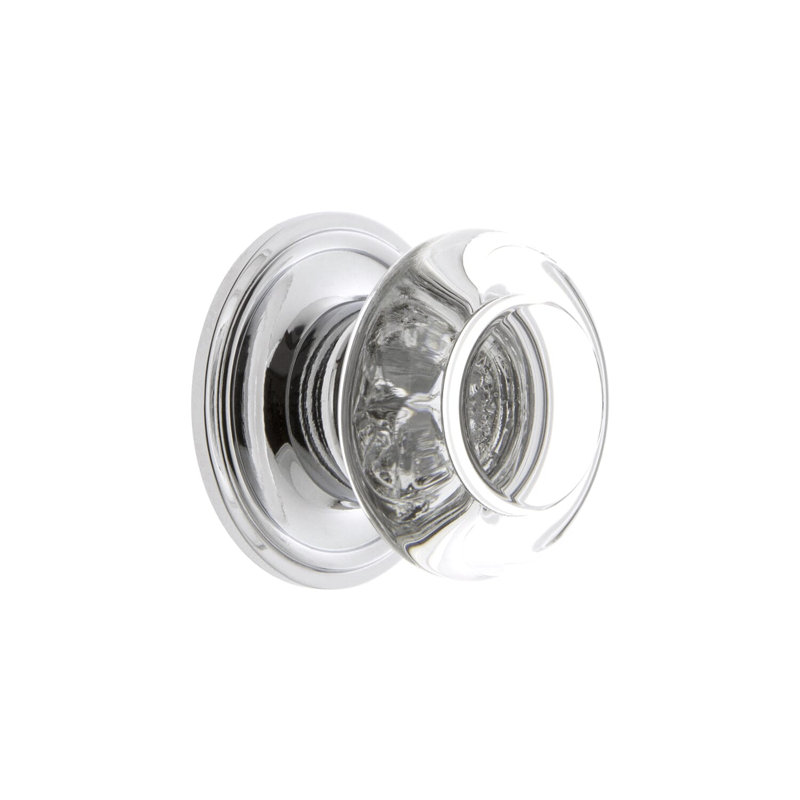 Bordeaux Round Knob, Bright Chrome