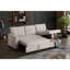 Canapé modulaire rembourré convertible à 3 places avec rangement, structure en lin beige, rembourrage en mousse, canapé-lit simple, coussins de dossier amovibles, idéal pour accueillir une nuit, largeur de 83,14 po, 51,77 po-121046627