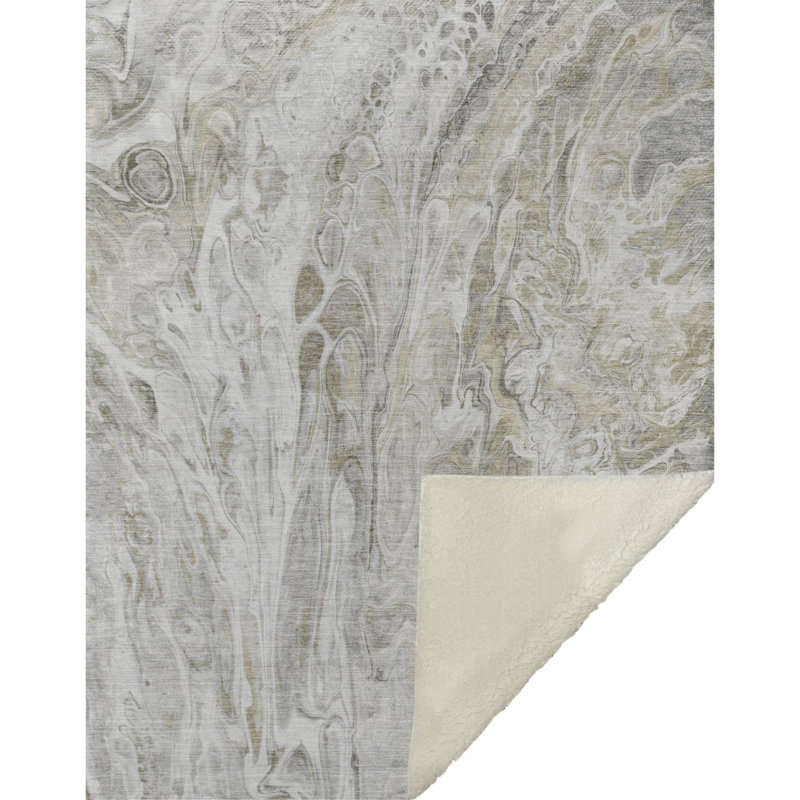 Jeté en sherpa Addison Sherpa ASB602, Taupe