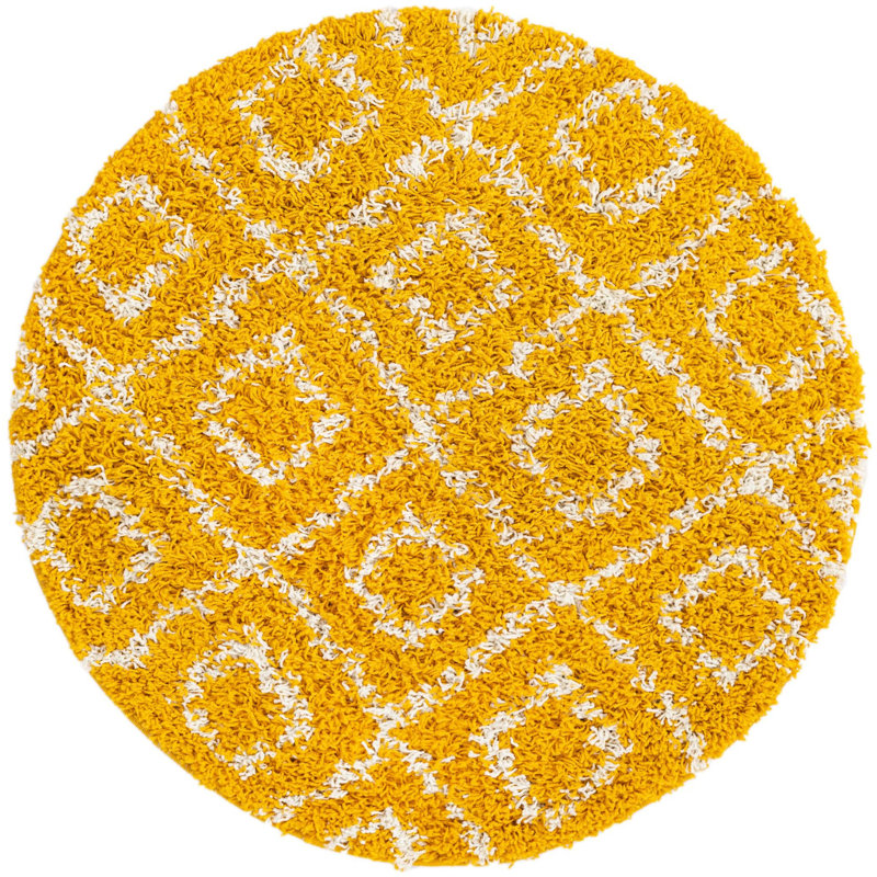 Atasia Geometric Indoor Rug, Round 10'