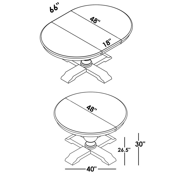 Soho Extendable Pedestal Dining Table, Spice