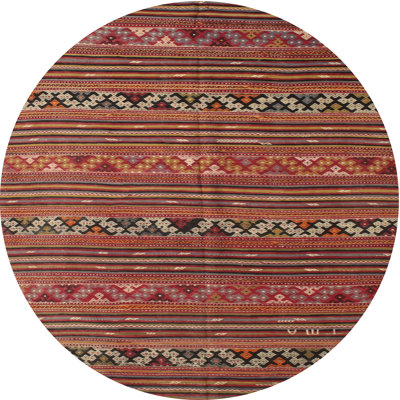 Tapis contemporain brun / rouge