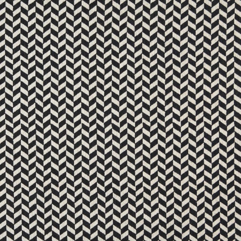 Tissu en lin chevrons, Noir