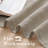 Linen Blended Textured Semi-Sheer Grommet Curtains - 37"/52" Widths Semi-Private & Light-Filtering Linen-Style Panels for Bedroom -299404359-299404363