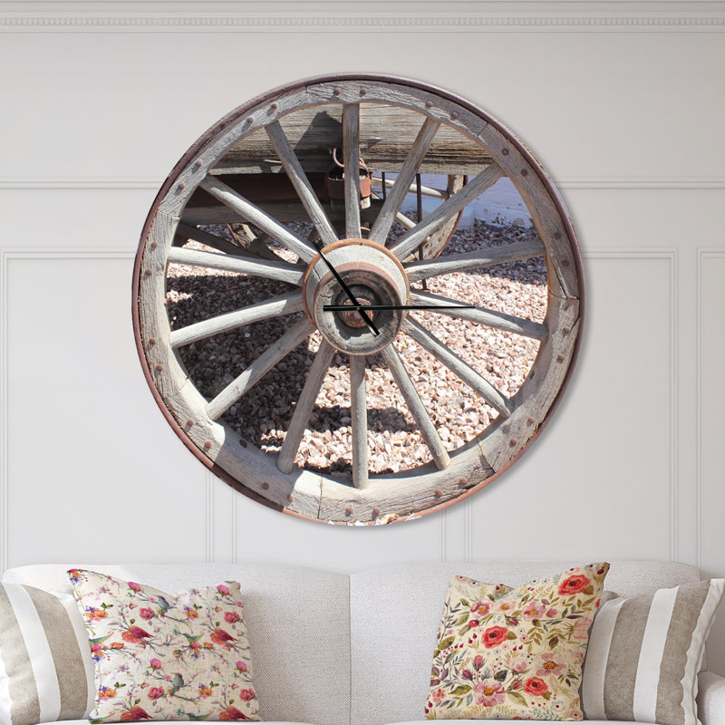 Horloge murale Swigart Farmhouse Designart, Surdimensionné