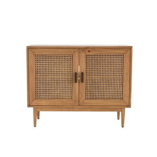 Modern Mosaic Brass Inlay Solid Wood Tall Storage Cabinet.