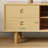 Log wind simple solid wood TV cabinet-105245144