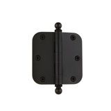 Nostalgic Warehouse 3.5" x 3.5" Ball Tip Residential Hinge with 5/8" Radius Corners