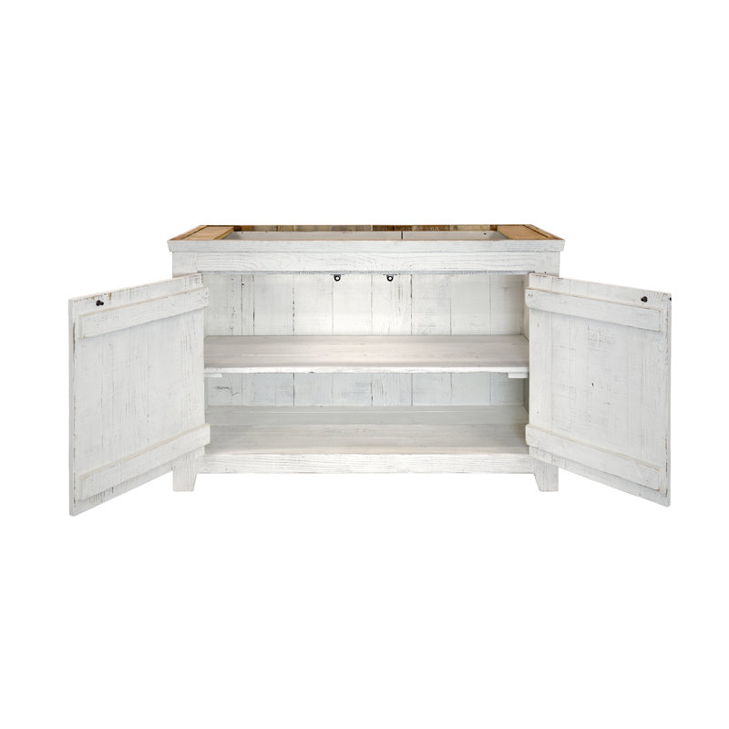 Americana 48" Single Bathroom Vanity Base Only, Whitewash