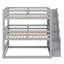 Lit superposé triple avec escalier de rangement, conception séparée-1398890356
