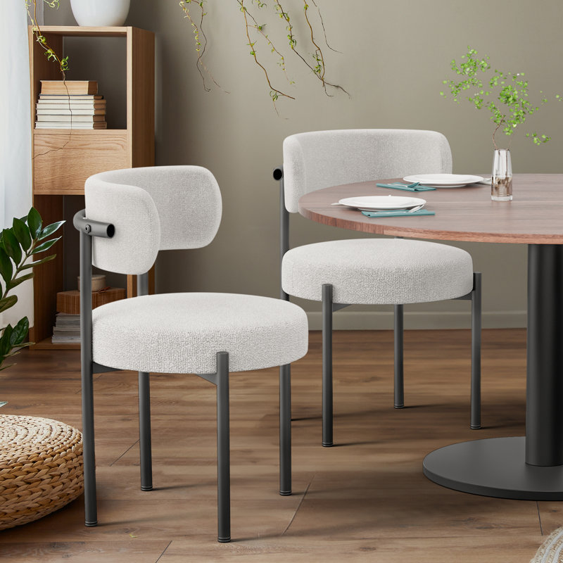 2PCS Dining Chair, White
