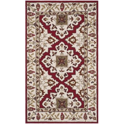 Broadcommon Hand Hooked Performance Oriental Rug