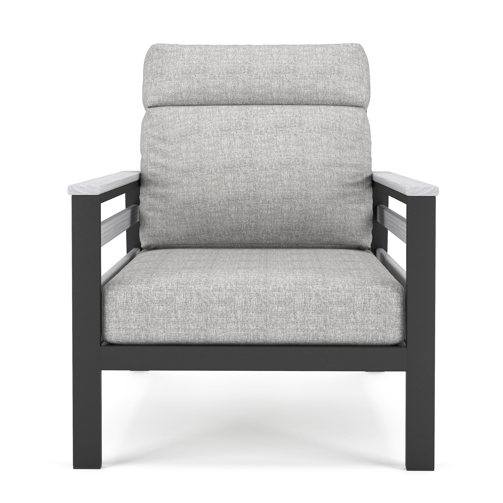 Townsend Sunbrella® Patio Lounge Chair, White, Canvas Granite