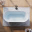 Baignoire de trempage autoportante de 63 pouces, 61 gallons, 100% acrylique vierge pure avec drain et trop-plein, blanc brillant