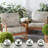 Outdoor 2-Piece Deep Seat Cushion Set-1313265216