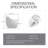 1-Piece 1.28 GPF Single Flush Egg Shape Toilet In Glossy White