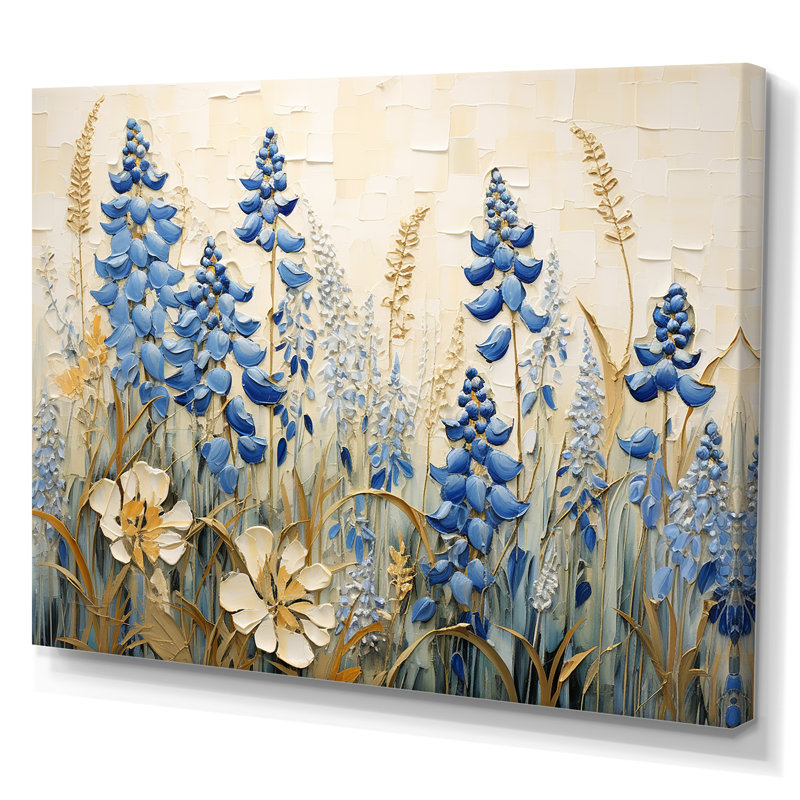 «Blue Bonnets Field Tranquility I», reproduction sur toile, H 24 po x l 32 po x P 1 po