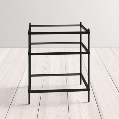 Playa Glass Top End Table