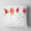 Croquis de fleurs de pavot aquarelle - coussin imprimé floral-29892908-29896377
