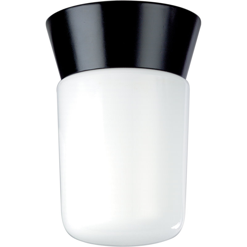 Plafonnier encastré d'extérieur 1 lumière Olmos, Noir