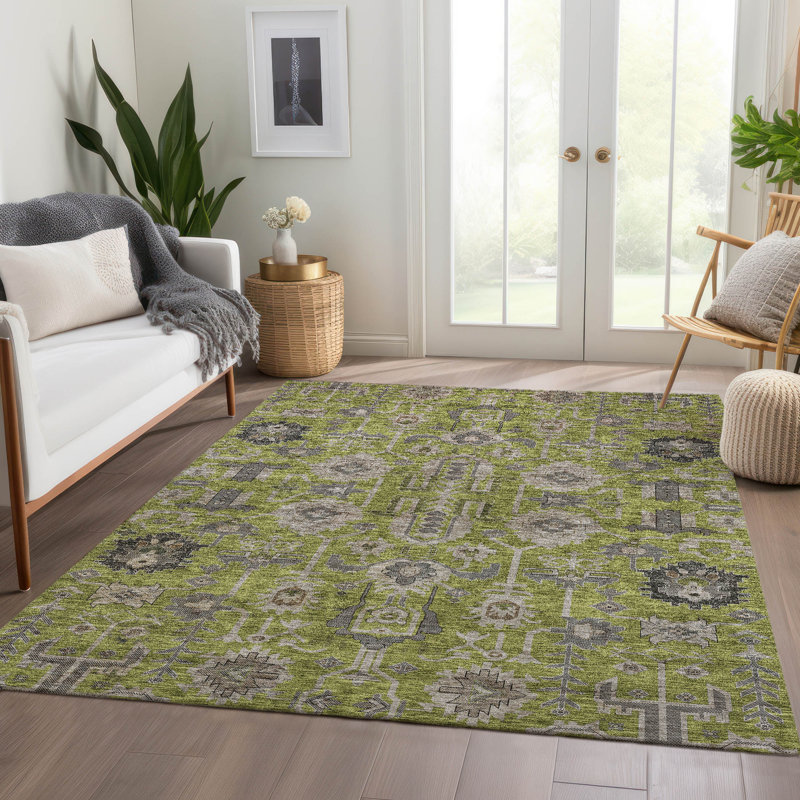 Alta Washable Oriental Indoor / Outdoor Rug, Rectangle 8' x 10'