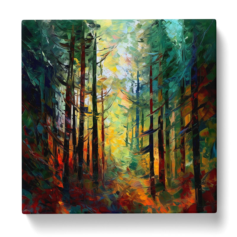 Forest Expressionism No.2 - Wrapped Canvas, 35cm H x 35cm W x 3cm D