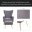 Chaise d'appoint moderne avec repose-pieds, fauteuil confortable pour salon, chambre à coucher, appartement, bureau-1685279921